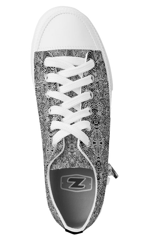 Custom designer abstract modern art shoes by Derek R. Audette